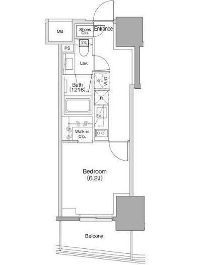 ザ・パークハビオ本郷菊坂  303号室 間取り