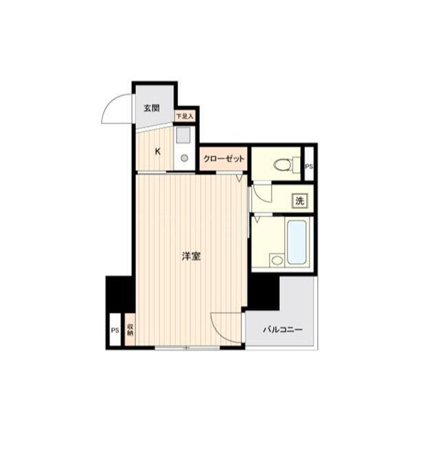 プリンセスアイル後楽園  602号室 間取り