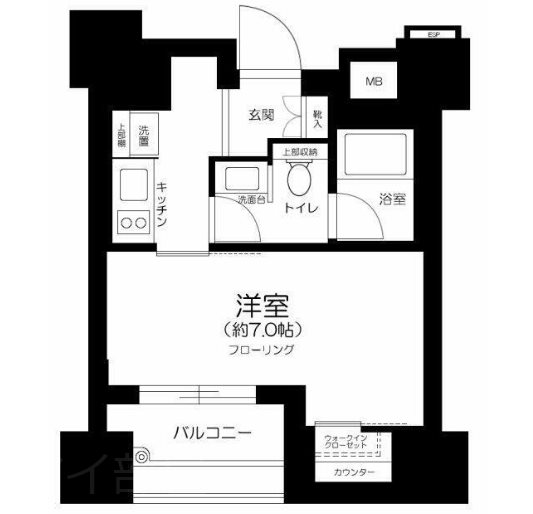 パークリュクス銀座mono  間取り