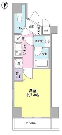 池之端加茂ビルD 間取り