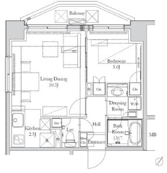 HOUSE岩本町  間取り