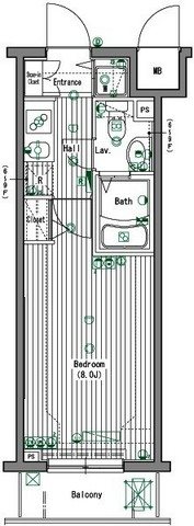 ガラ・グランディ大手町     903号室 間取り