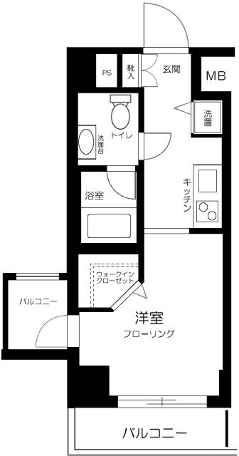 アーバンファースト神楽坂    201号室 間取り