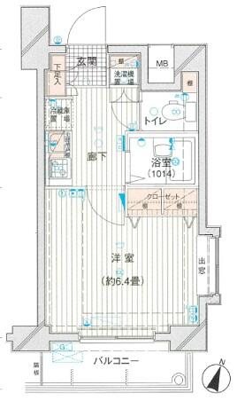 プレールドゥーク文京本駒込 間取り