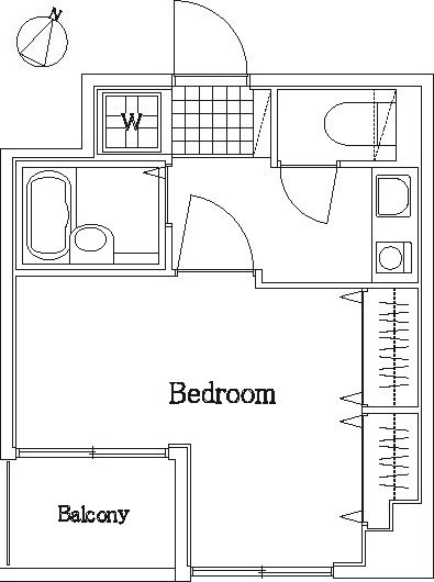 プレール市ヶ谷納戸町   204号室 間取り