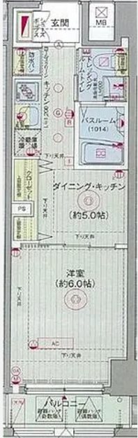 エステムプラザ日本橋レジェンド   間取り
