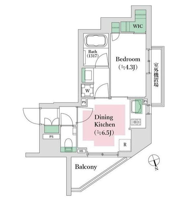 オープンレジデンシア本郷三丁目   603号室 間取り