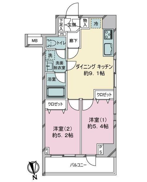 アイル大手町 間取り