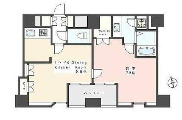 L-Flat新富町 間取り