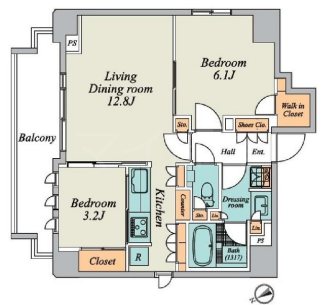 クレストコート文京湯島 間取り