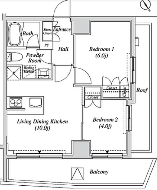 カーサスプレンディッド小石川  603号室 間取り