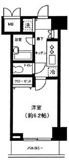 パレステュディオドルチェ日本橋イースト 間取り