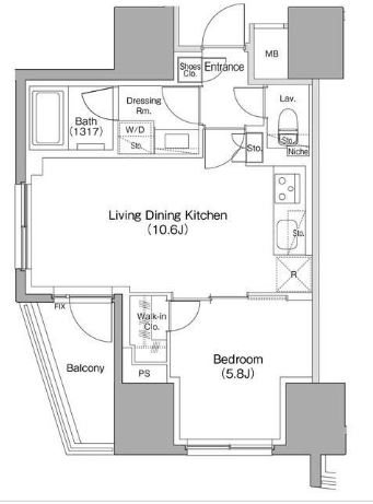 ザ・パークハビオ本郷菊坂 間取り