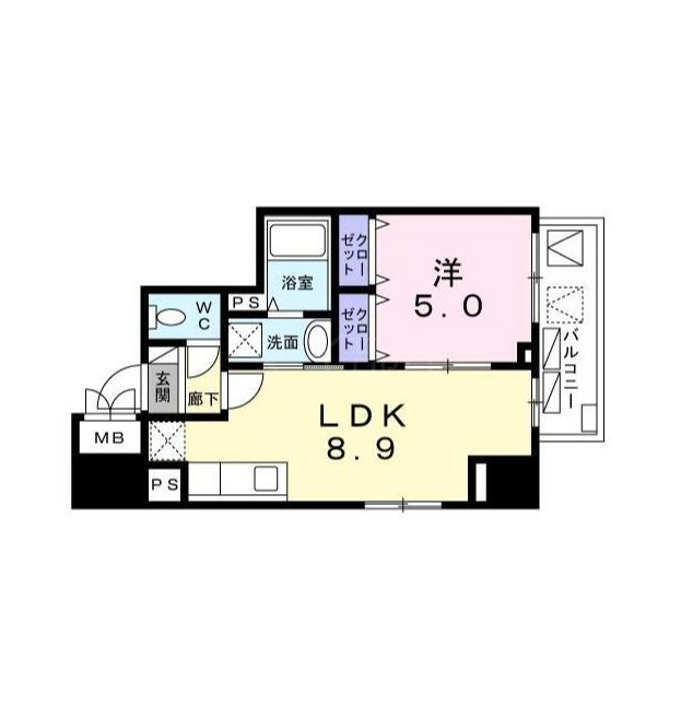 ファヴール本郷 302号室 間取り