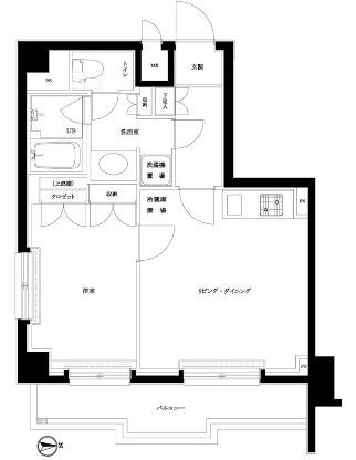 ルーブル飯田橋  間取り