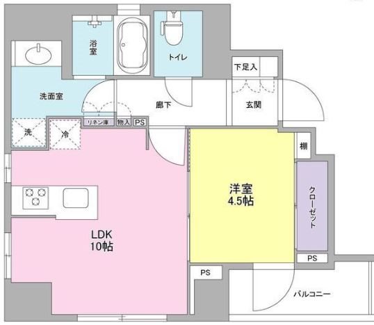 ルクリアコート   701号室 間取り