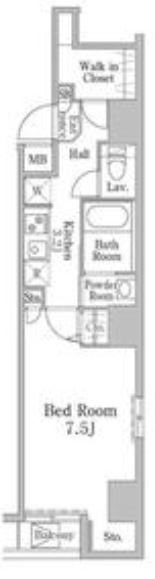 VAINQUEUR　iwamotocho   302号室 間取り