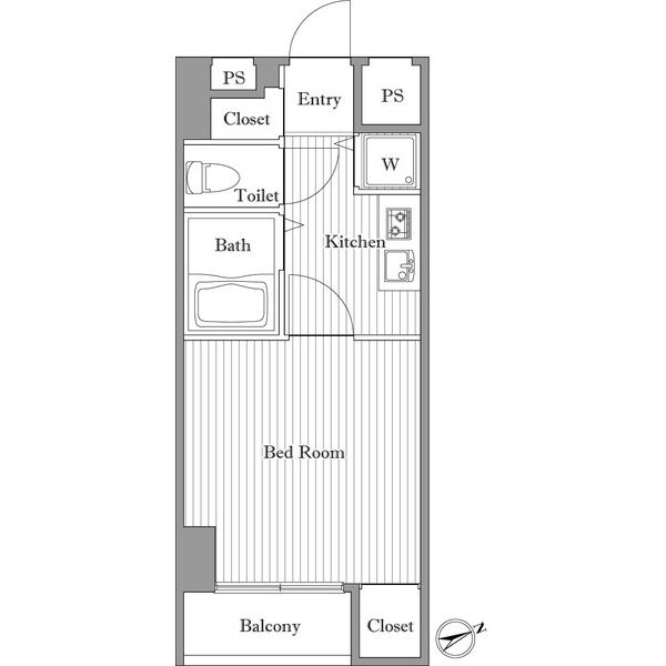 スカイコート日本橋第5 間取り