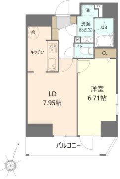ホープシティ秋葉原   905号室 間取り