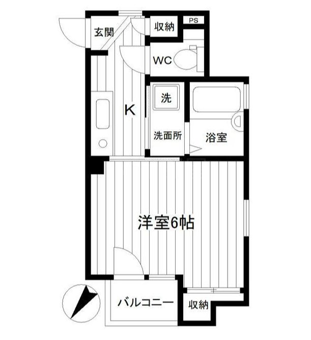 ベスト本郷    403号室 間取り