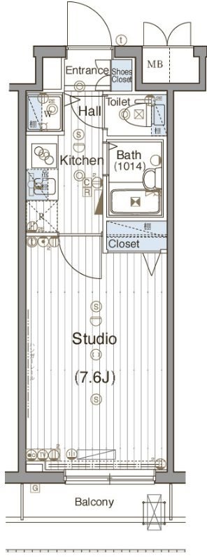 グランドガーラ神田 間取り