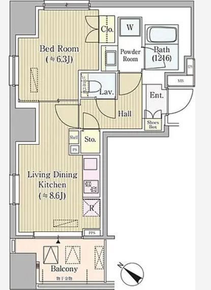 グランスイート東日本橋スクウェア 間取り