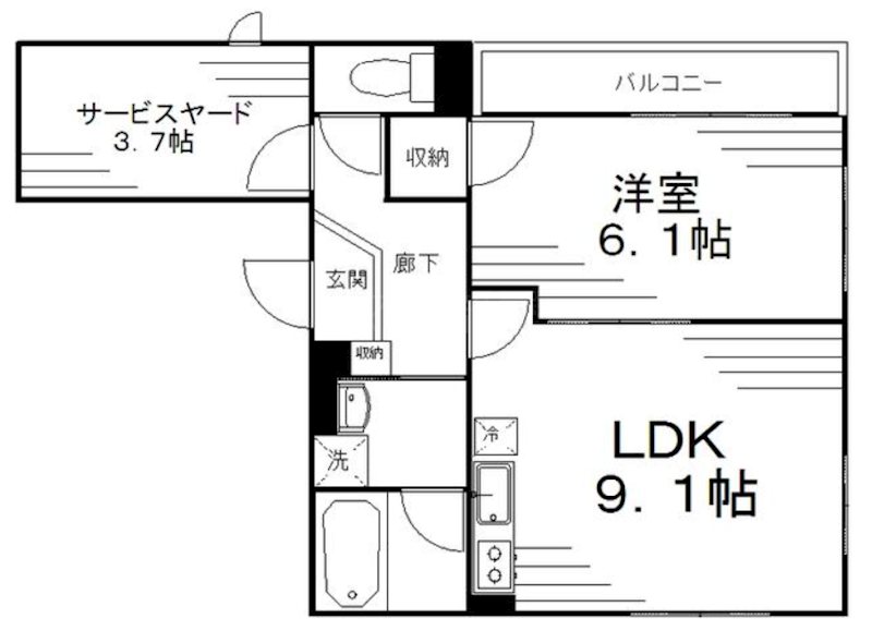 ローズコート日本橋茅場町 間取り
