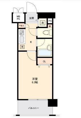 パレステュディオ文京千石パークサイド    504号室 間取り