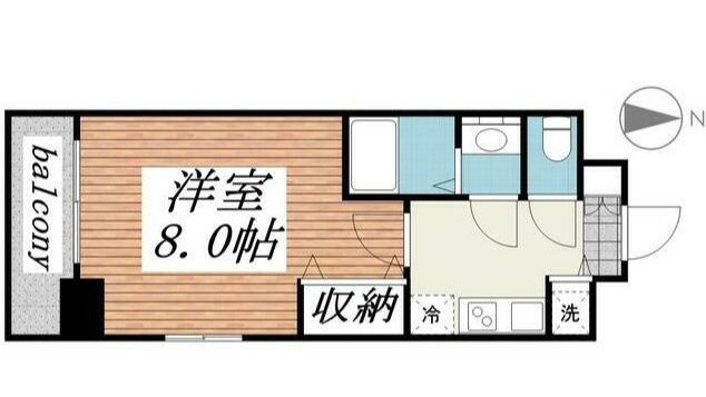 メゾンドヴィレ浅草橋   201号室 間取り