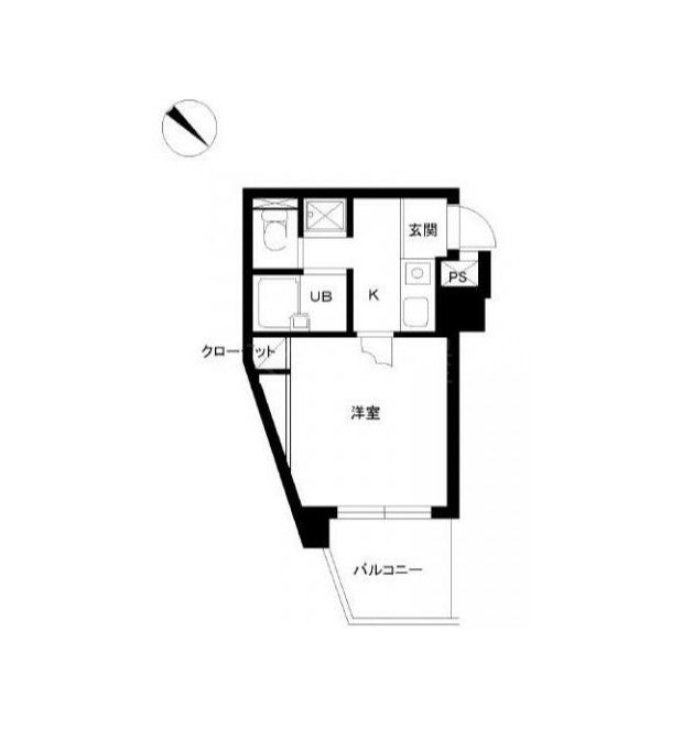 スカイコート文京白山  217号室 間取り