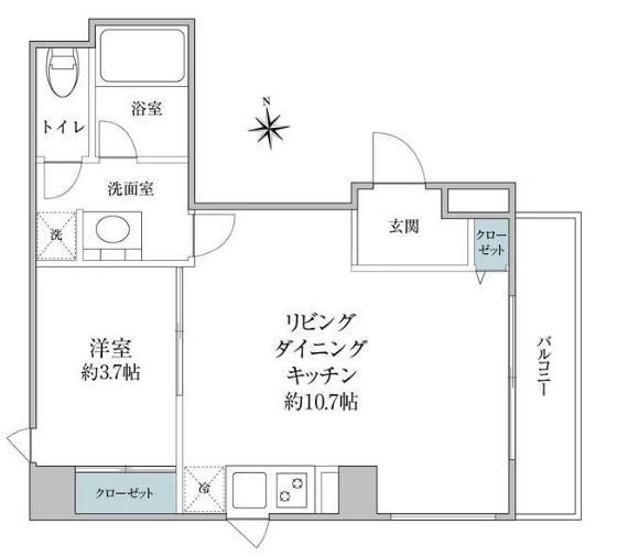 AXIS銀座東 間取り