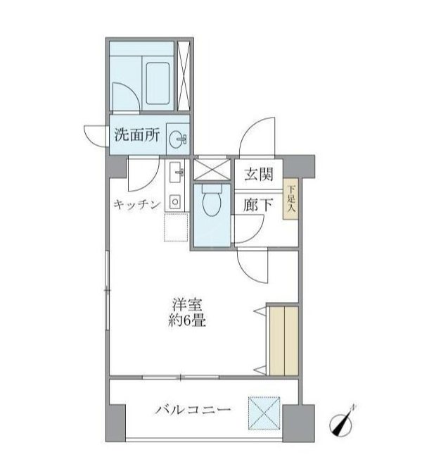 プリアムス本郷  202号室 間取り