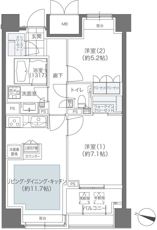 メゾンカルム本郷 間取り