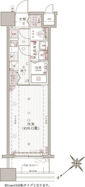 アヴァンティーク銀座２丁目 間取り