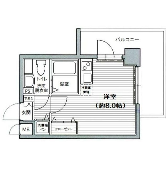 ガーラ本郷三丁目 7号室 間取り