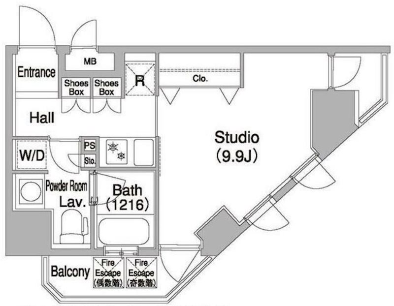 コンフォリア浅草橋DEUX  601号室 間取り