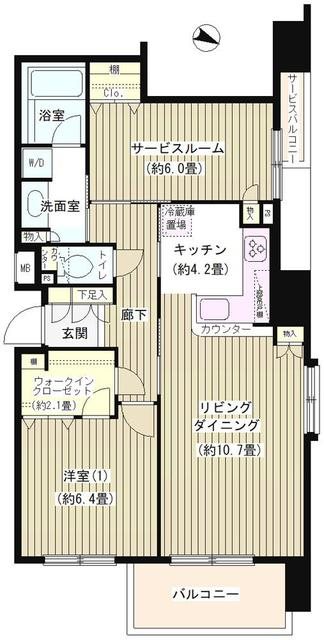 KDXレジデンス日本橋水天宮 間取り