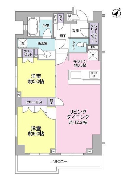 サンピエス根津     間取り