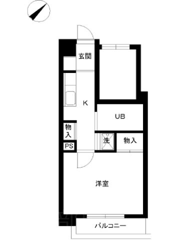 スカイコート神田壱番館  802号室 間取り