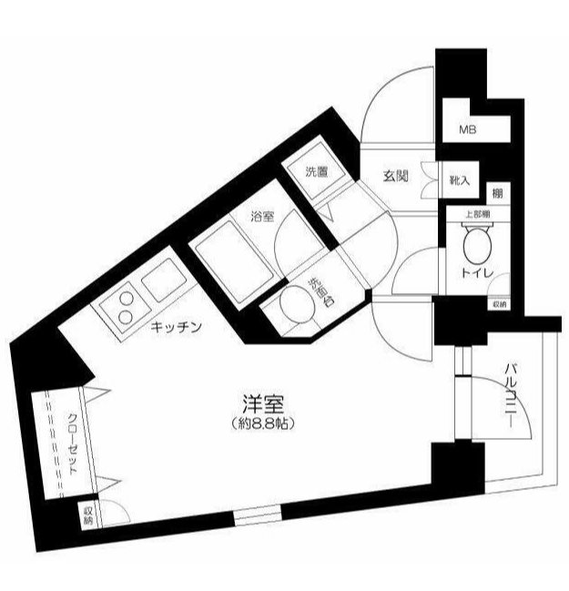 パークウェル市ヶ谷 間取り