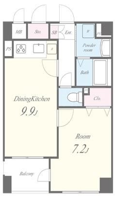 プリムヴェール蔵前 間取り