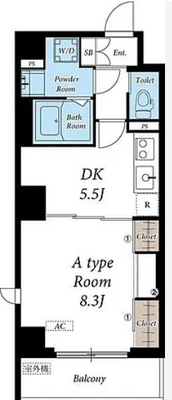 リブリ神楽坂    間取り