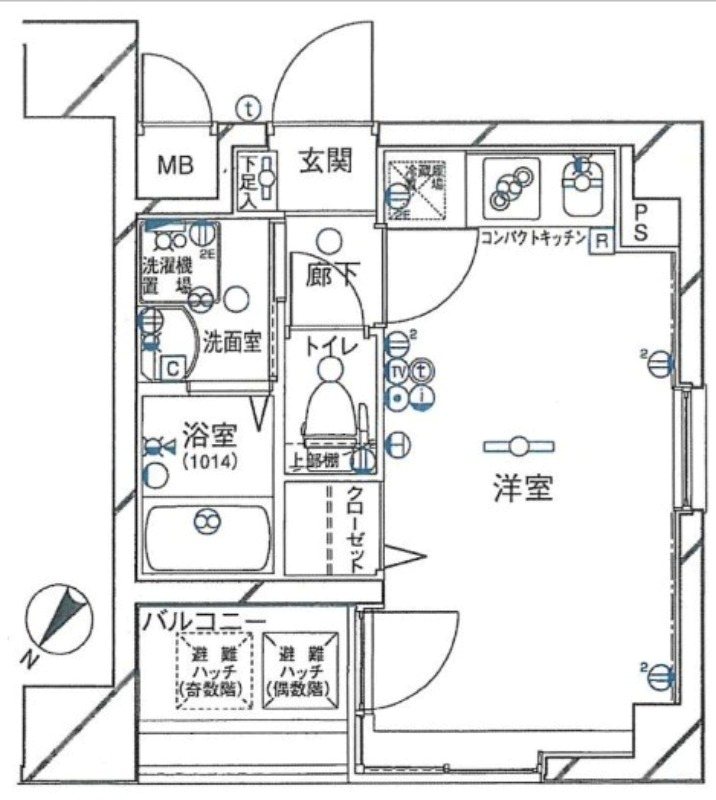 グリフィン・東銀座 間取り