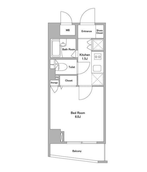 KDXレジデンス早稲田鶴巻        502号室 間取り