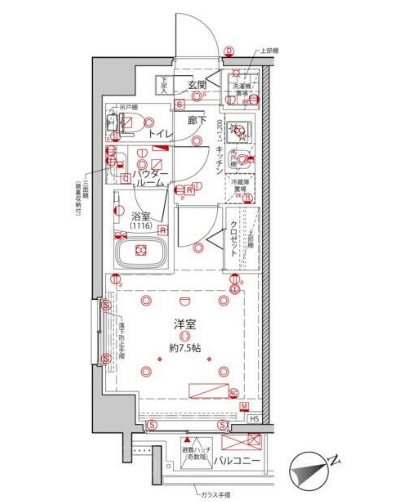 クレイシア浅草橋   301号室 間取り