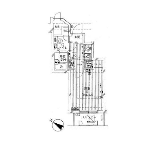パークウェル市ヶ谷  間取り
