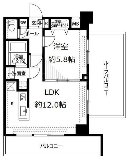 プレール・ドゥーク浅草松が谷 間取り