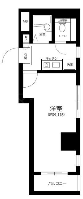 エスコート神田岩本町  505号室 間取り