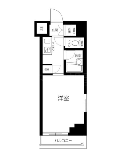ルーブル新宿水道町   201号室 間取り