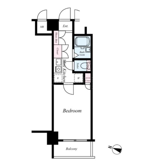 フォルトゥナ日本橋    101号室 間取り